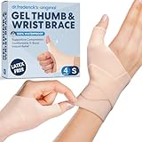 Dr. Frederick's Original Waterproof Thumb & Wrist Brace - 4 ct - Hand Brace for Arthritis, Tendonitis, Carpal Tunnel & Trigger Thumb - Doctor-Developed Spica Splint - Fits Left & Right Hand - Small