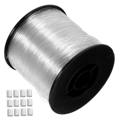 KONTONTY Nylon Fishing Line Invisible String for Crafts 1 Set 100 Long Transparent Strong Durable for Hanging Decorations