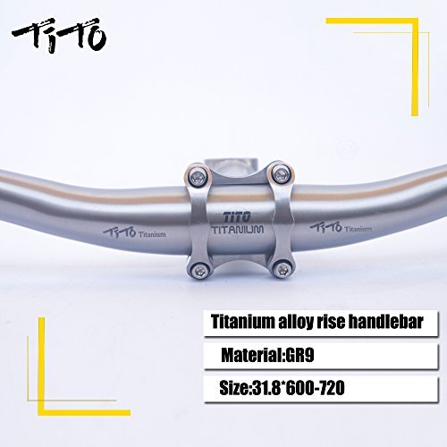 TiTo Titanium Manubrio per Bicicletta Lega di