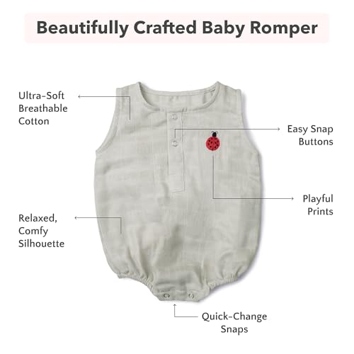 Image of The White Cradle Muslin Jhabla for Newborn Baby, Organic Cotton Vest