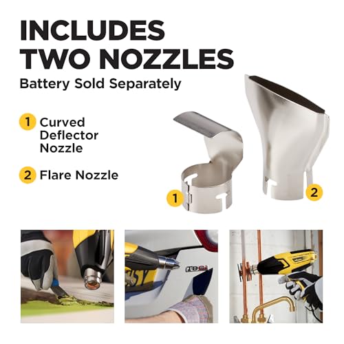 Wagner Spraytech 0503070 FURNO 700 Digital Heat Gun, 2 Nozzles & Temperature Setting Ranging 125áµ’F to 1300áµ’F, Electric Heat Gun for Paint Removal, Bending PVC, Crafts and More