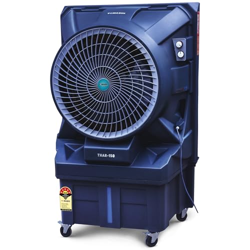 Image of THAR 150 2025 High Performance Air Cooler|44mm Motor|22 in Air Circle|400w Power|Honeycomb Powerful Cooling Pad|90L Water Tank|Shockproof Rustproof Powerful ABS Body