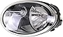 Evan-Fischer Headlight Compatible with Volkswagen BEETLE 2012-2018 LH Driver Side Assembly Halogen Convertible/Coupe/Hatchback