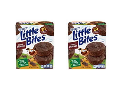 Entenmann's Little Bites Fudge Brownie Mini Muffins | 2 pack (10 pouches total)