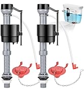 Houpeoro Universal Toilet Repair Kit for Inside Tank – Includes Adjustable Fill Valve & 2-Inch Fl...