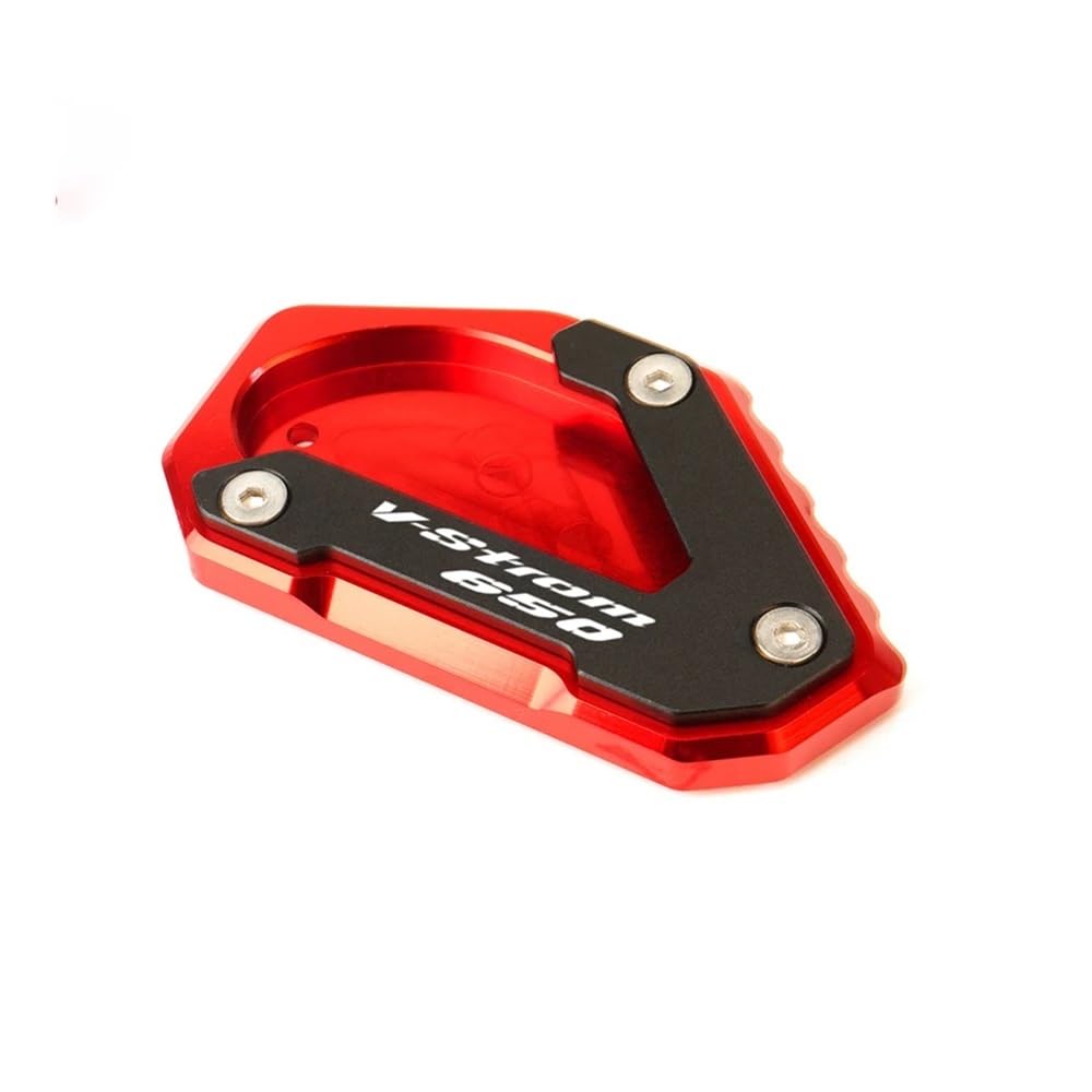 Cavalletto Moto Laterale Per Suz&uki SV650S SV650 S SV 650S 2003-2007 Moto Cavalletto Piede Cavalletto Laterale Estensione Pad Piastra Supporto Tappo Valvola Della Gomma(Combo-Black)