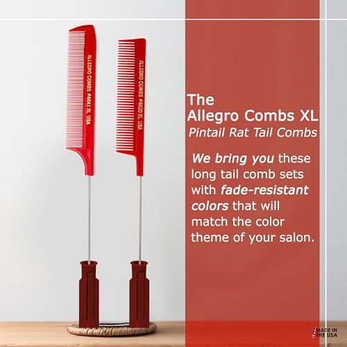 Peines Allegro XL de acero inoxidable, 2 unidades miniatura 6