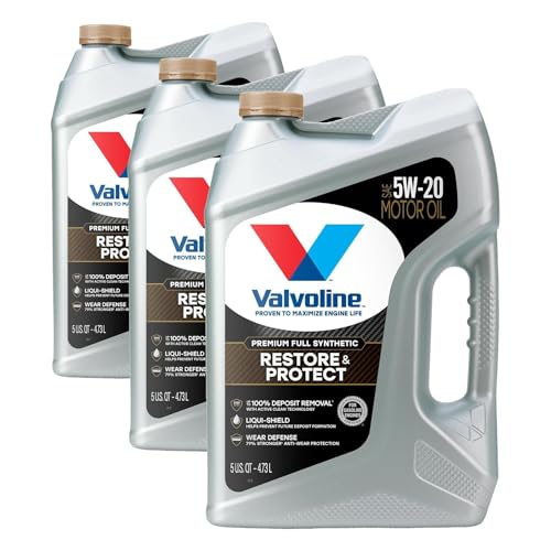 Image of Valvoline Restore & Protect Full Synthetic 5W-20 Motor Oil 5 Quart (Pack of 3)