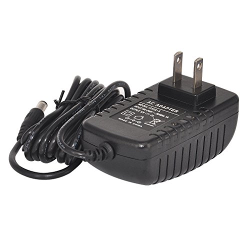TMEZON 12 Volt 2A Power Adapter Supply AC to DC 2.1mm X 5.5mm Plug 12v 2 Amp Power Supply Wall Plug Extra Long 8 Foot Cord