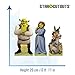 Star Cutouts SC4734 Shrek, Fiona, Puss in Boots & Donkey Shelf Top Pack – 29cm Cardboard Cutouts | Official DreamWorks Party & Room Display Set