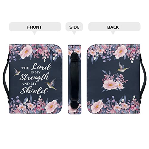 GOSTONG Leather Bible Book Cover for Women Carrying Case Church Bags with Handle and Zippered3