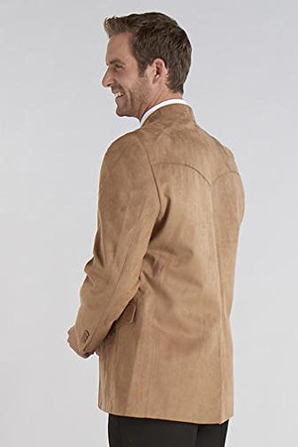 Circle S Mens Camel 100% Microsuede Houston Western Jacket Blazer 46 L2