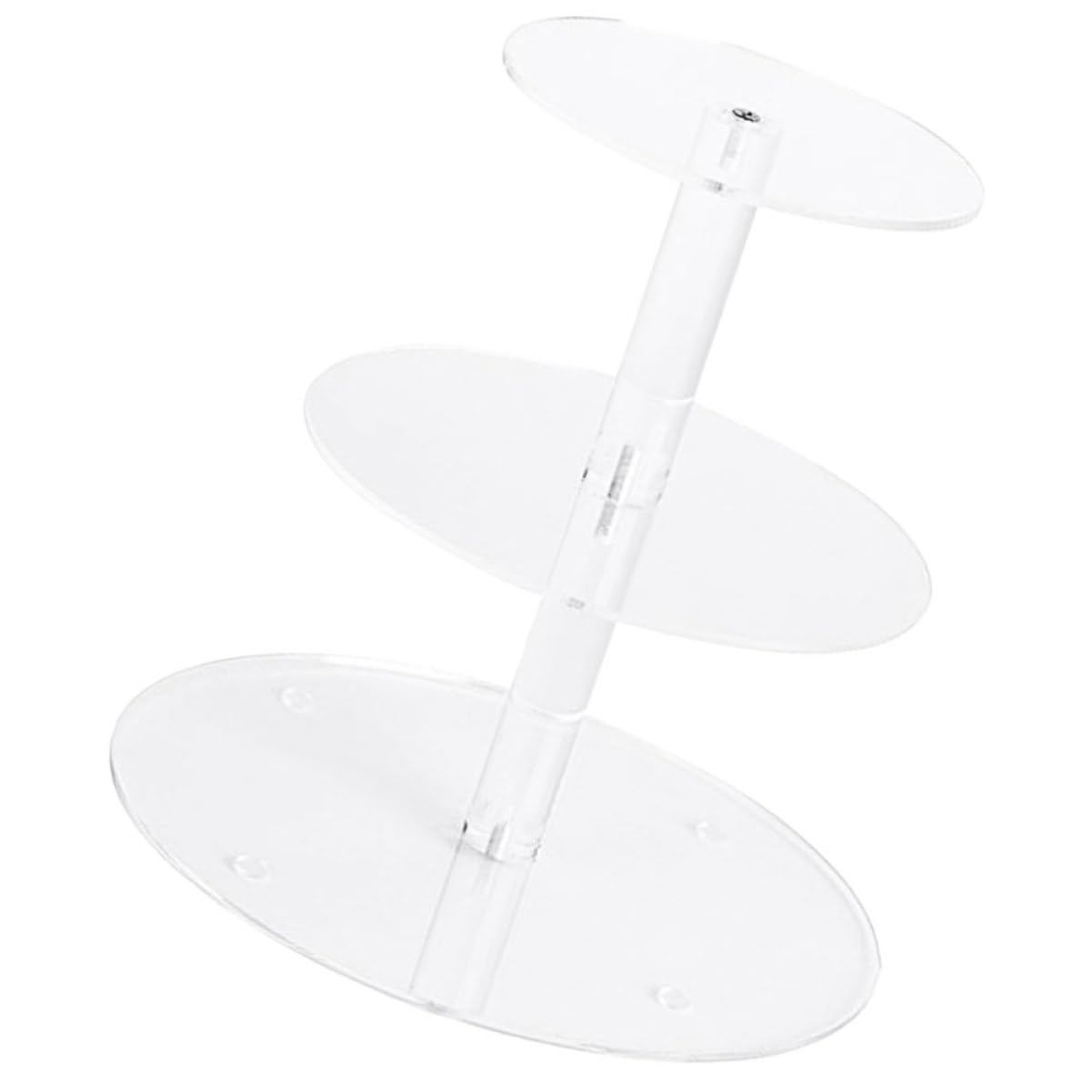 GRIRIW Acrylic Cake Stand 3 Tiered Serving Tray Wedding Decorations for Ceremony Cake Display Tea Party Platter Decorative Dessert Holder Convenient Cake Holder Cupcake Holder Transparent