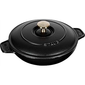 Staub Round Cast Iron Hot Plate W/ Lid, 7″ – Black Matte – 1332025