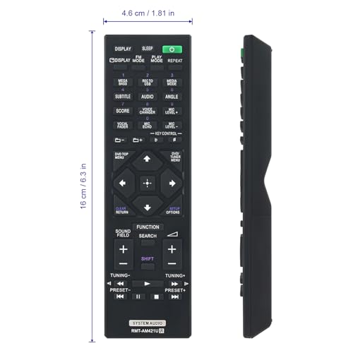 Télécommande RMT-AM421U remplacez votre contrôleur perdu Sony MHC-M80D