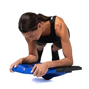 STEALTHGO + Portable Plank Board Core Trainer – Turn Fitness Into a Fun Game – Get Strong Sexy Abs and Lean Core Playing Games On Your Phone; Free iOS/Android App; 4 Free Mobile Games Included; Assembles in Seconds For Easy Travel; Dynamic Abs & Core Training; Only 3 Minutes a Day (Blue)