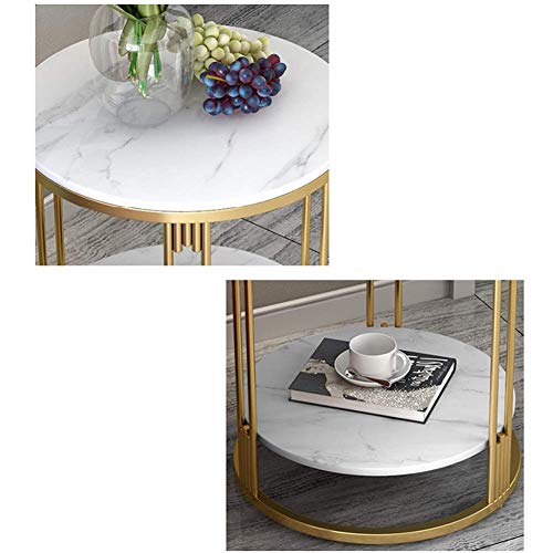 Salon table basse double couche ardoise noire 40 cm de diamètre