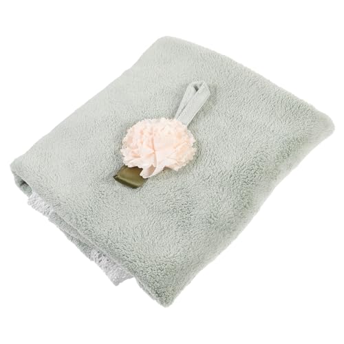 PRETYZOOM 1pc Round Coral Fleece Hand Towel Soft Absorbent Small Towel for Kitchen and Bathroom Quick-Drying Space-Saving Design for Draining Easy to