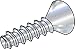 Steel Thread Rolling Screw for Plastic, Zinc Plated, 82 Degree Flat Head, Star Drive, #2-28 Thread Size, 5/16" Length (Pack of 100)