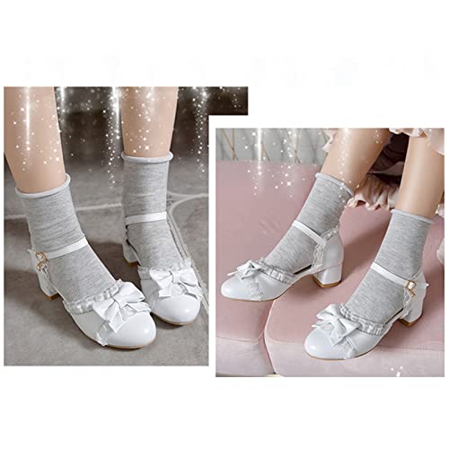 YHEGHT Sapato aquático infantil de verão para meninas vestido gravata borboleta sapatos salto baixo