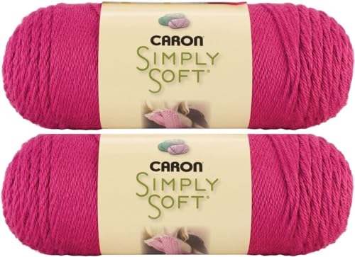 Image of Bulk Buy: Caron Simply Soft Yarn Solids (2-Pack) (Fuchsia)