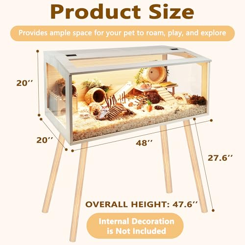 image for Prolee Hamster Cage Wooden Chew Proof, Extra Large Mice and Rat Habita