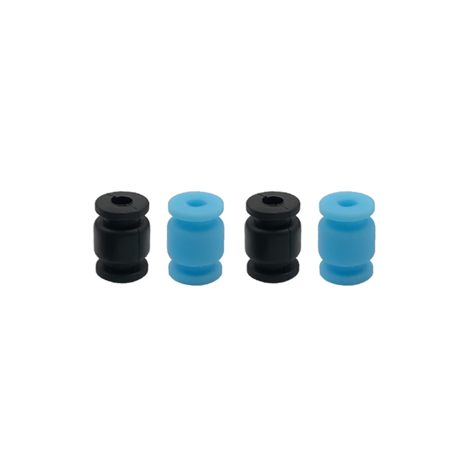 100 szt. 13 x 9 x 3,5 mm silikonowe kulki do aparatu FPV Gimbal Mount, guma AV, amortyzator wstrząsów, tłumik wibracji, parownik do RC drona, quadcoptera (niebieskie)