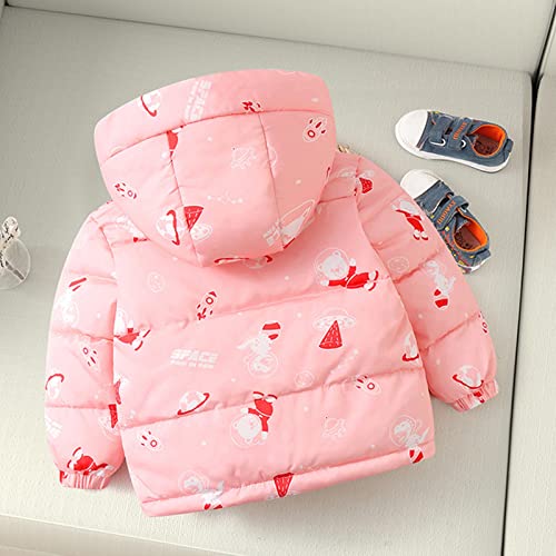 Toddler Baby Boy Winter Jacket Down Cotton Windproof Warm Winter Coats With Cute Printed Hooded Outerwear3