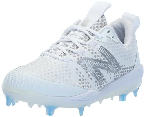 New Balance Men's FuelCell COMP V3 Baseball Shoe, White/White, 12 M