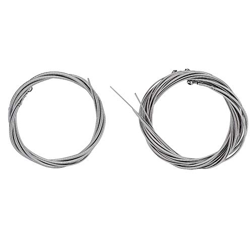 5 unids E-Bass cuerdas acero inoxidable plata bajo repuestos accesorios