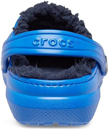 Crocs Classic Lined Clog | Kids' Slippers, Blue Bolt, 4 US Unisex Toddler | Image 5