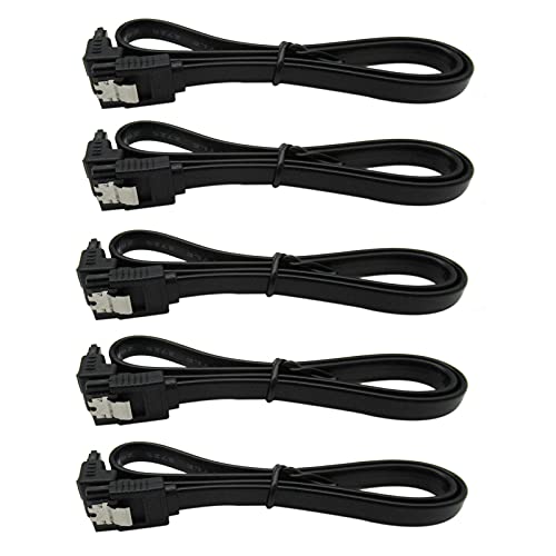 Cable SATA 3.0 18 pulgadas 90 grados negro
