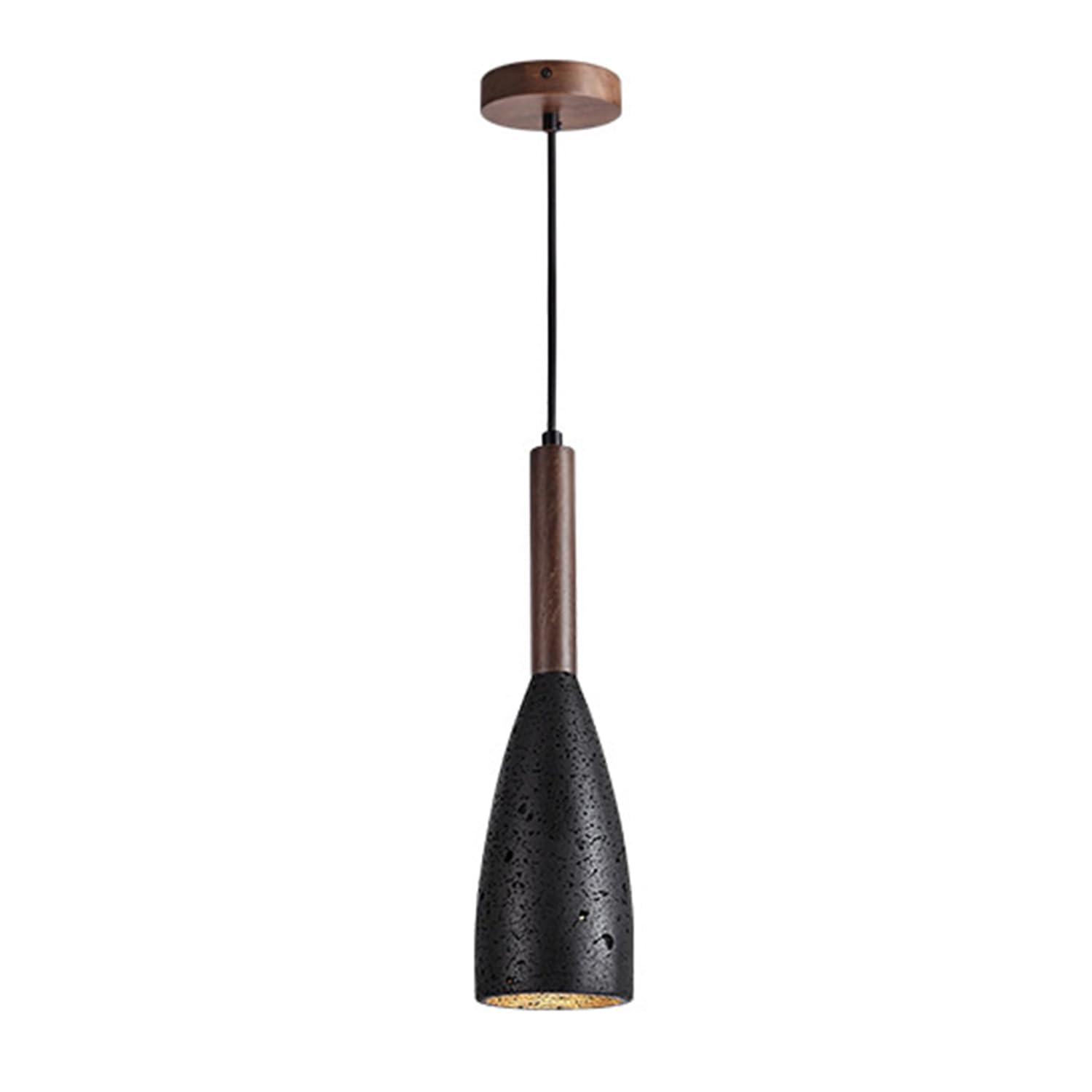 Mtnroo Multicolor Vintage Travertine Natural Hanging Light Single Head E27 Pendant Lamp For Bar Bedroom Bedside Ceiling Lighting Fixture 1-Light Elegant Chandelier For Commercial Over Sink Teahouse Study Room