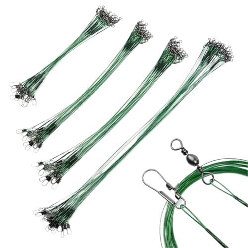 100 Mosquetones de Acero Antimordedura para Pesca en Agua Salada miniatura 2