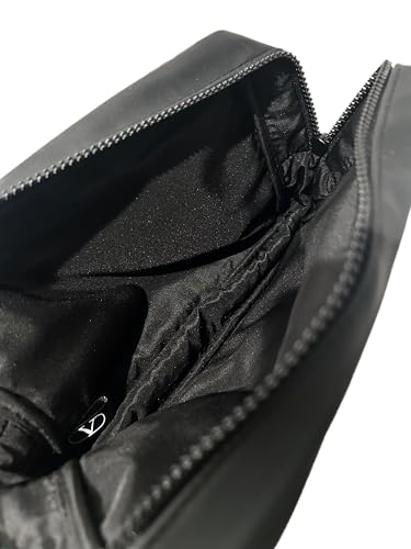 Valentino Black Large Zip Clutch