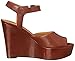 Nine West Women's April Leather Wedge Sandal