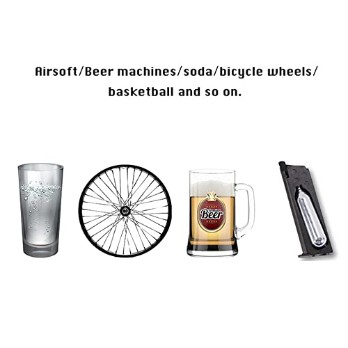 Swagell 2X Roestvrij staal Navulbare 12G niet Ingepaste Oplaadbare CO2 Cartridge Gas Cilinder Adapter Recycling - Image 7