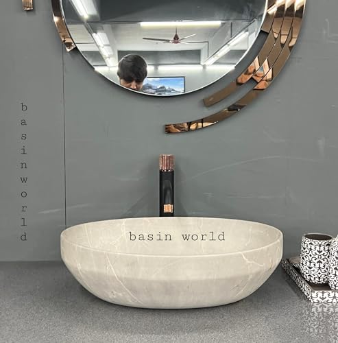 Image of IMPORTED Ceramic Wash Basin Countertop Tabletop Bathroom Sink Wash Basin (20 x 14.5 x 5.5 INCH) NCTT-441