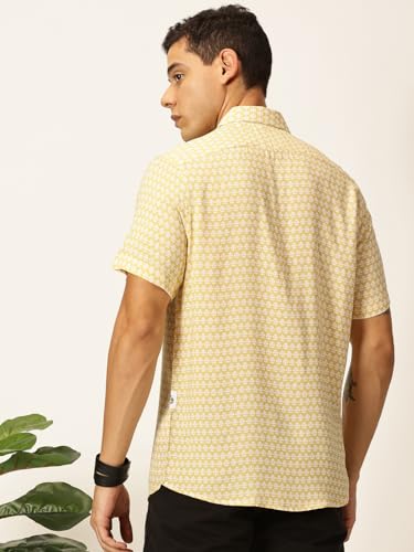 Image of Thomas Scott Men's | Printed | Half Sleeve | Regular Fit | Rayon | Spread Collar | Casual Shirt
