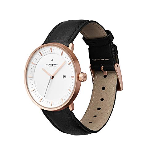 Image of Nordgreen Philosopher Scandinavian Rose Gold Watch with Interchangeable Straps