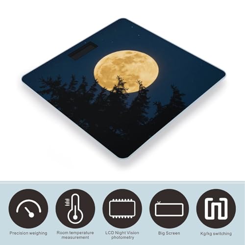 Báscula digital Full Moon para baño 400 lb capacidad miniatura 3