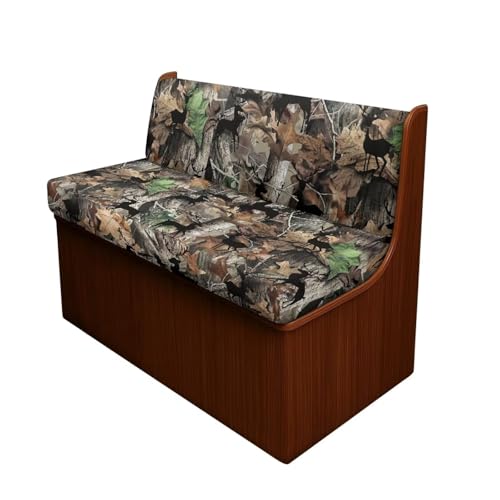 SUITOSELFY Branch RV Dinette Cushion Covers Hunting Camo Print Camper Cushion Cover Stretchable RV Seat Covers Dinette Booth Cushions RV Couch Cover Replacement for RV Camper Car Bench