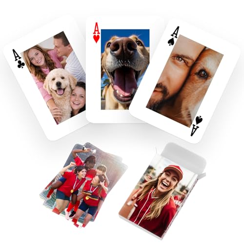 Naipes personalizados para póker, 54 cartas con fotos propias