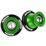 Pièce de Moto pour Kawasaki Z 1000 Z1000 2015 2016 2017 2018 2019 2020 2021 2022 Moto Bras Oscillant Bobines Curseurs Arrière Stand Vis(Green)