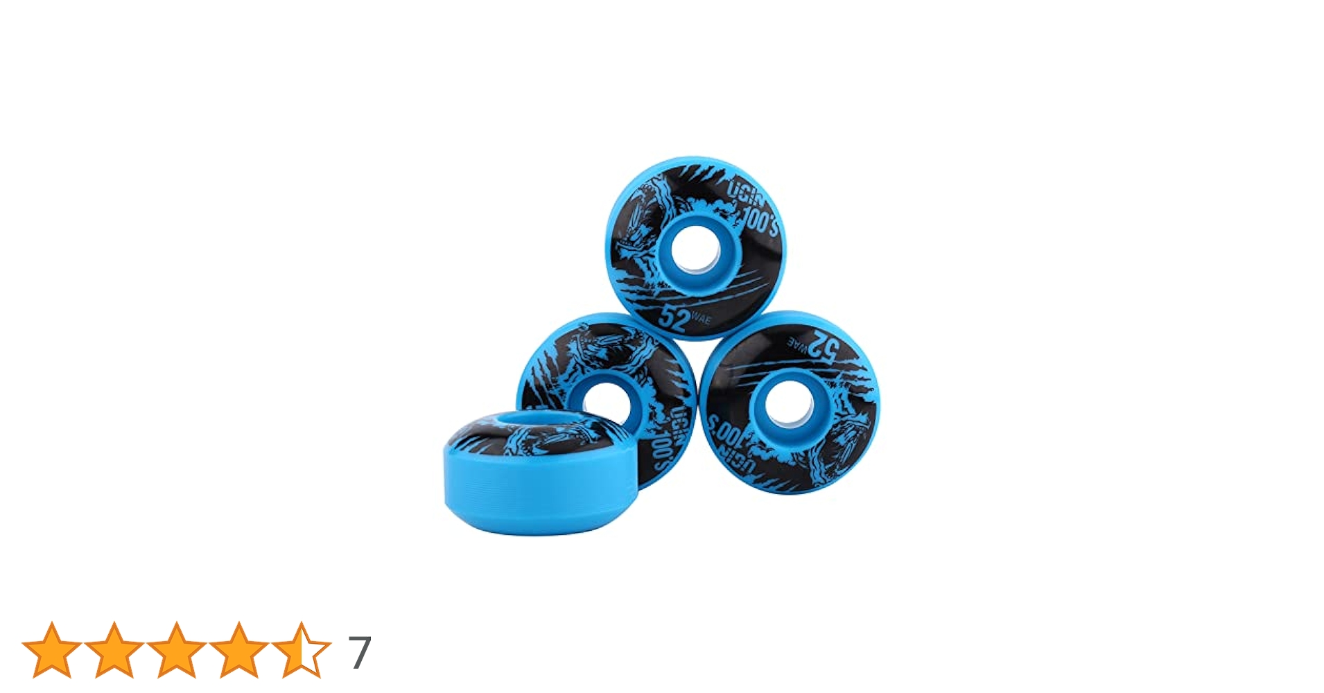 Amazon | Alomejor 4個セット スケートボードホイール 52×30mm