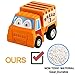 Funcorn Toys Pull Back Car, 12 Pack Assorted Mini Plastic Vehicle Set, Pull Back Truck and Car Toys for Boys Kids Toddler Party Favors,Die Cast Car Toy Play Set