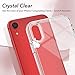 YOUMAKER Clear Case for iPhone XR, [Not Yellowing][Military Grade Drop Test] Compatible with iPhone XR Shockproof Protective Phone Slim Thin case for 6.1 inch 2018-Crystal Clear