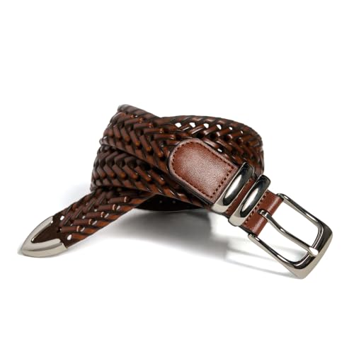 Perry Ellis Braided Leather Belt
