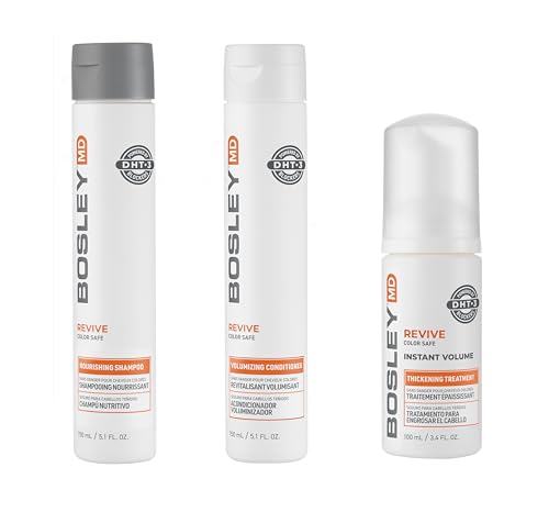BosleyMD BosRevive Color-Safe Hair Care Kit for Thinning Hair, Starter Size (30 Days) – Shampoo, Conditioner & Thickening Treatment with Biotin, Panthenol & Botanical Extracts - Image 5