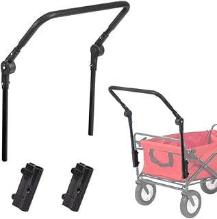 Push Handle for Wagon,Folding Utility Wagon Cart Spare Parts Conversion,Wagon Folding Push Handle for Camping Wagon,for Grocery Cart Beach Shopping Cart